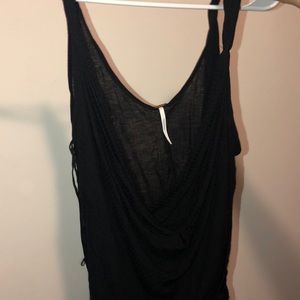Free People black scoop tank top
